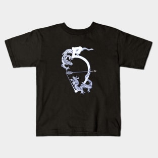 Mythical Bow and Arrow Dragons Kids T-Shirt